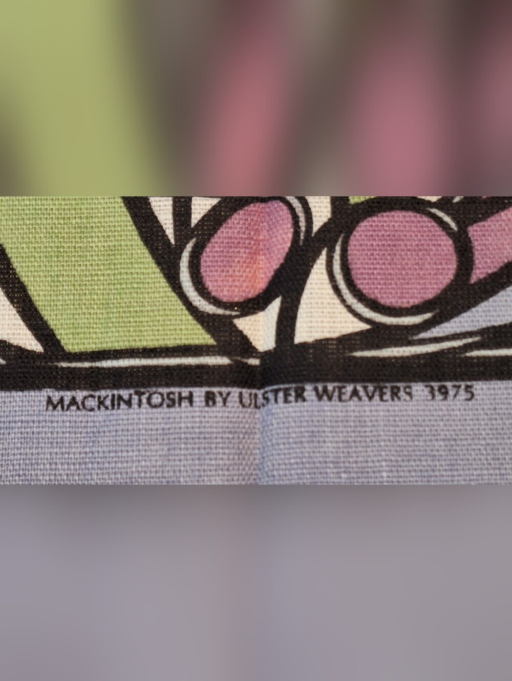 Irish Linen Tea Towel Rennie Mackintosh Rose by Ulster Weavers Art Nouveau - Picture 5 of 9